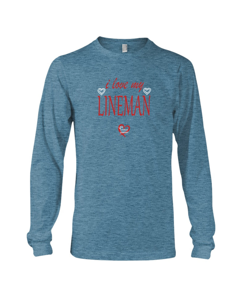 "I Love My Lineman" Long Sleeve T-Shirt (8 Colors)